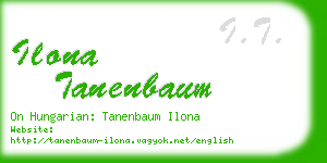 ilona tanenbaum business card